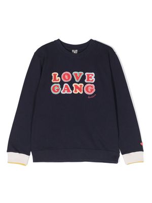 Bonton Love Gang organic-cotton sweatshirt - Blue