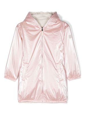 Bonton reversible hooded parka - Pink