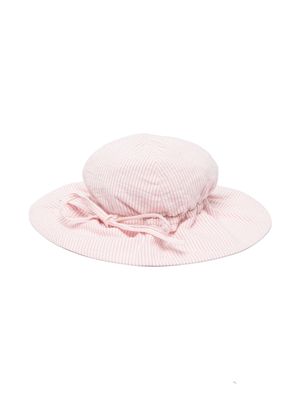 Bonton striped cotton hat - Pink