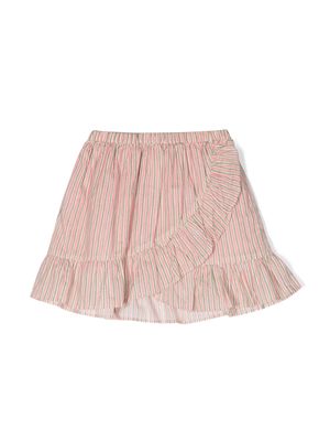 Bonton striped ruffled skirt - Pink