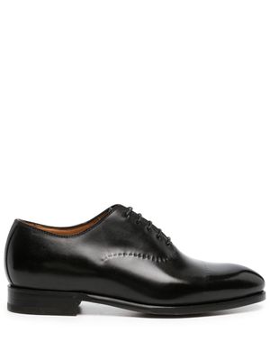 Bontoni lace-up leather oxford shoes - Black