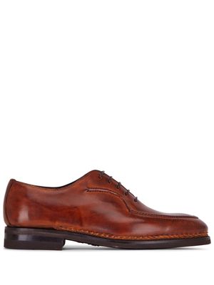 Bontoni lace-up leather shoes - Brown