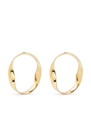 BONVO sculpted-hoop earrings - Gold