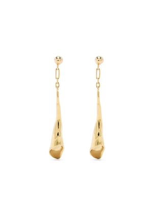 BONVO Sepal long pendant earrings - Gold