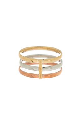 Bony Levy 14K Gold 3-Row Ring in 14K Yellow Gold
