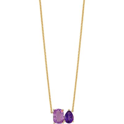 Bony Levy 14K Gold Amethyst Pendant Necklace in 14K Yellow Gold 