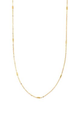 Bony Levy 14K Gold Bar Station Chain Necklace in Yellow Gold