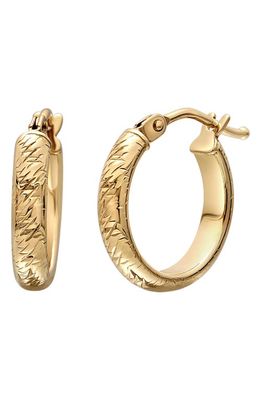 Bony Levy 14K Gold Carved Hoop Earrings in 14K Yellow Gold