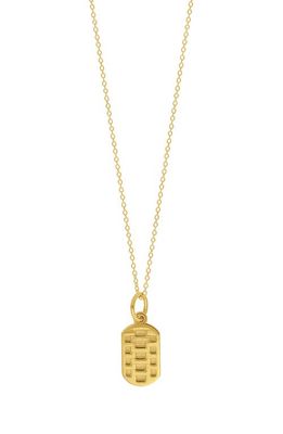 Bony Levy 14K Gold Dog Tag Pendant Necklace in 14K Yellow Gold