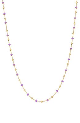 Bony Levy 14K Gold Enamel Bead Chain Necklace in 14K Yellow Gold
