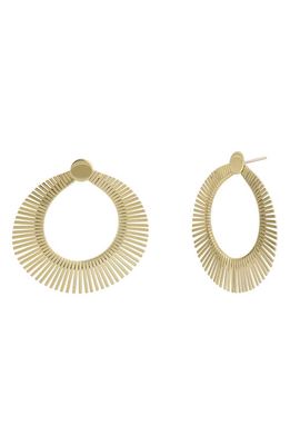 Bony Levy 14K Gold Frontal Hoop Earrings in 14K Yellow Gold