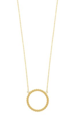 Bony Levy 14K Gold Open Circle Beaded Pendant Necklace in 14K Yellow Gold