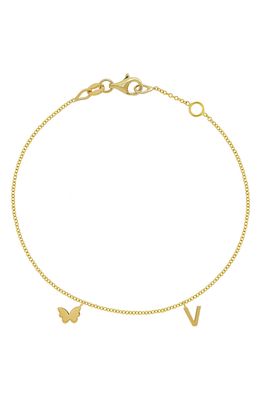 Bony Levy 14K Gold Personalized Charm Bracelet in 14K Yellow Gold - 2 Charms
