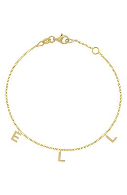 Bony Levy 14K Gold Personalized Charm Bracelet in 14K Yellow Gold - 3 Charms