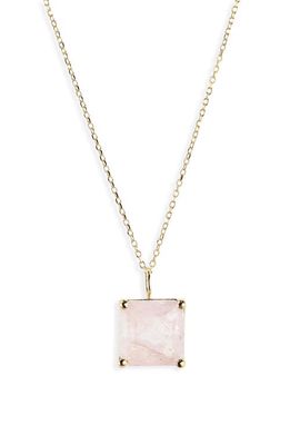 Bony Levy 14K Gold Pink Quartz Pendant Necklace in 14K Yellow Gold