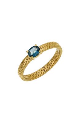 Bony Levy 14K Gold Ring in 14K Yellow Gold - Blue Topaz