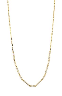 Bony Levy 18K White Gold & Diamond Line Necklace in 18K Yellow Gold