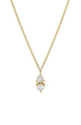 Bony Levy Birthstone Pendant Necklace in June/Pearl