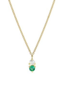 Bony Levy Birthstone Pendant Necklace in May/Emerald