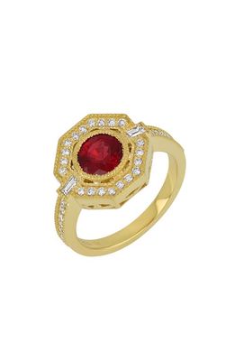 Bony Levy Collectors Ruby & Diamond Ring in 18K Yellow Gold Ruby