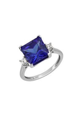 Bony Levy Collectors Tanzanite & Diamond Ring in 18K White Gold Blue