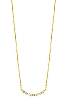 Bony Levy Curved Diamond Bar Pendant Necklace in 18K Yellow Gold