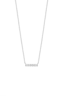 Bony Levy Diamond Icon Bar Pendant Necklace in 18K White Gold