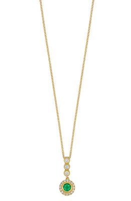Bony Levy El Mar Emerald & Diamond Pendant Necklace in 18K Yellow Gold Emerald