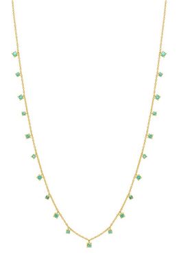 Bony Levy El Mar Station Necklace in 18K Yellow Gold - Emerald