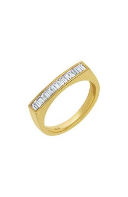 Bony Levy Florentine Diamond Baguette Ring in 18K Yellow Gold