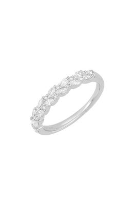 Bony Levy Getty Diamond Floral Stackable Ring in 18K White Gold