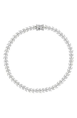 Bony Levy Getty Diamond Floral Tennis Bracelet in 18K White Gold