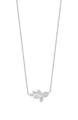 Bony Levy Getty Diamond Leaf Pendant Necklace in 18K White Gold