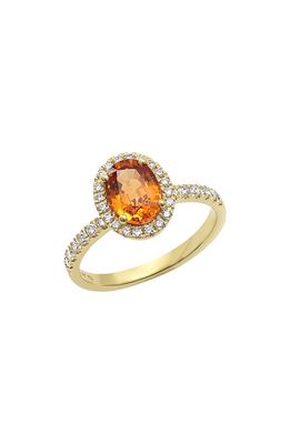 Bony Levy Iris Mandarin Garnet & Diamond Ring in 18K Yellow Gold