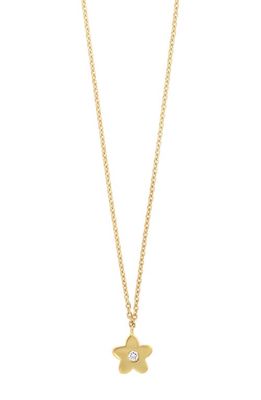 Bony Levy Kids' 14K Gold & Diamond Flower Pendant Necklace in 18K Yellow Gold