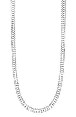 Bony Levy Liora 18K Gold Diamond Fringe Tennis Necklace in 18K White Gold