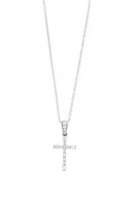 Bony Levy Liora Diamond Cross Pendant Necklace in 18K White Gold