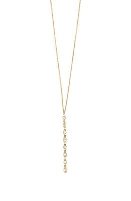 Bony Levy Maya Marquise Vertical Drop Pendant Y-Necklace in Yellow Gold