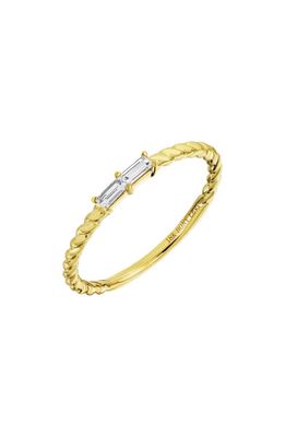 Bony Levy Mykonos Baguette Diamond Stacking Ring in 18K Yellow Gold