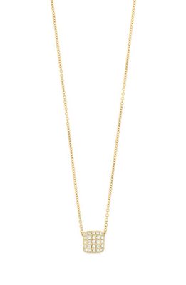 Bony Levy Petite Diamond Square Pendant Necklace in 18K Yellow Gold