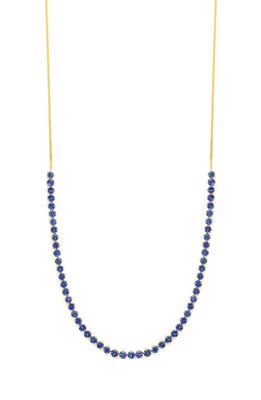 Bony Levy Sapphire Frontal Necklace in 18K Yellow Gold