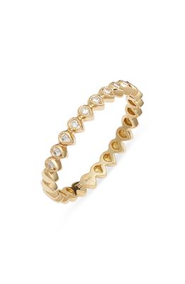 Bony Levy Simple Obsession Geometric Diamond Ring in Yellow Gold/Diamond