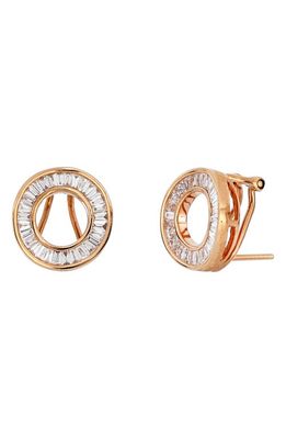 Bony Levy Small Circle of Life Earrings in Rose Gold