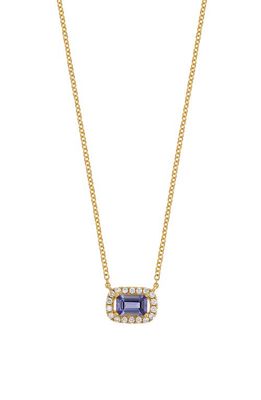 Bony Levy Tanzanite & Diamond Pendant Necklace in 18K Yellow Gold