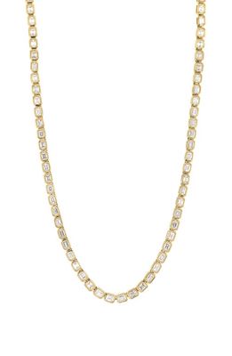 Bony Levy Varda Diamond Baguette Tennis Necklace in 18K Yellow Gold