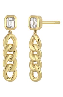 Bony Levy Varda Diamond Chain Drop Earrings in 18K Yellow Gold