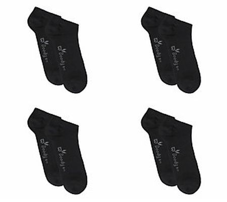 Boody Eco Wear Men's Low-Cut Sneaker Socks - Se t of 4
