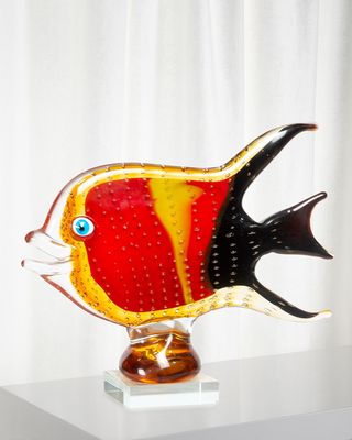 Bora Fish Art Glass Figurine