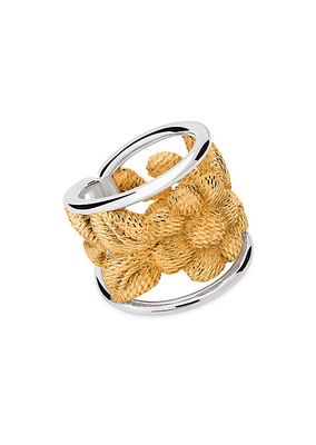 Bordados Sterling Silver & Gold Vermiel Ring