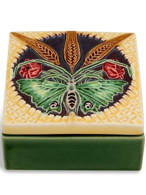 Bordallo Pinheiro Azulejo butterfly box - Green